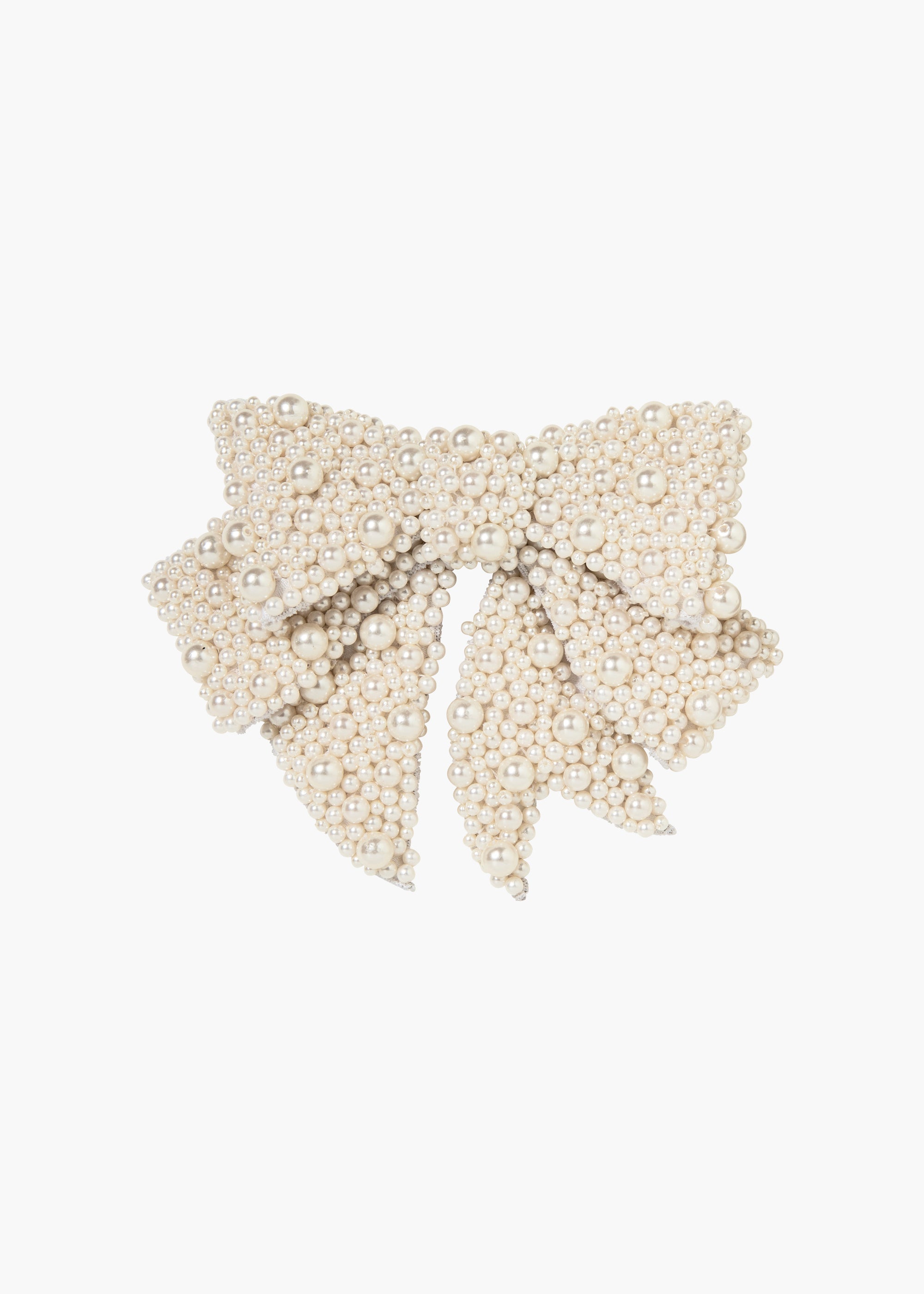 Bianca Bow Barrette Hair Clip - Elegant Cream Hair Accessory for Women & Girls - Perfect for Weddings, Parties & Everyday Style