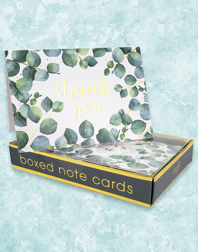 Eucalyptus Thank You Note Cards Set - Elegant Greeting Cards for Appreciation, Gratitude & Special Occasions - Perfect for Weddings, Birthdays & Thank You Notes