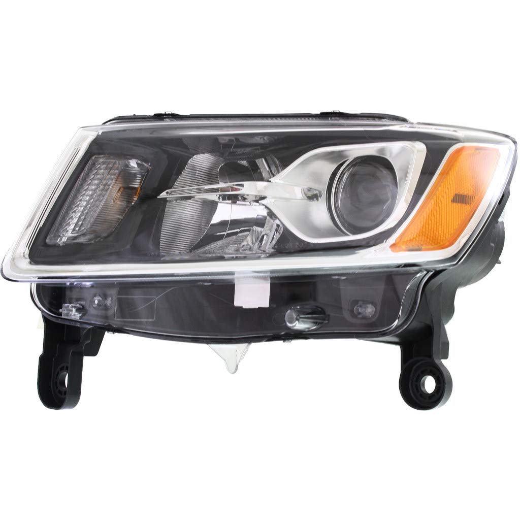 2014-2016 Jeep Grand Cherokee Driver Side Headlight Assembly with Bulbs - CH2502247 | Direct Replacement for Improved Night Visibility | Perfect for Off-Roading & Daily Commuting