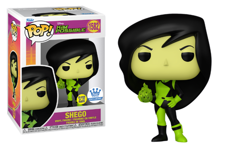 Disney Kim Possible Shego Glow-in-the-Dark Funko Pop! Vinyl Figure - Collectible Toy for Fans & Gift for Disney Lovers (Perfect for Display, Cosplay & Pop Culture Collections)