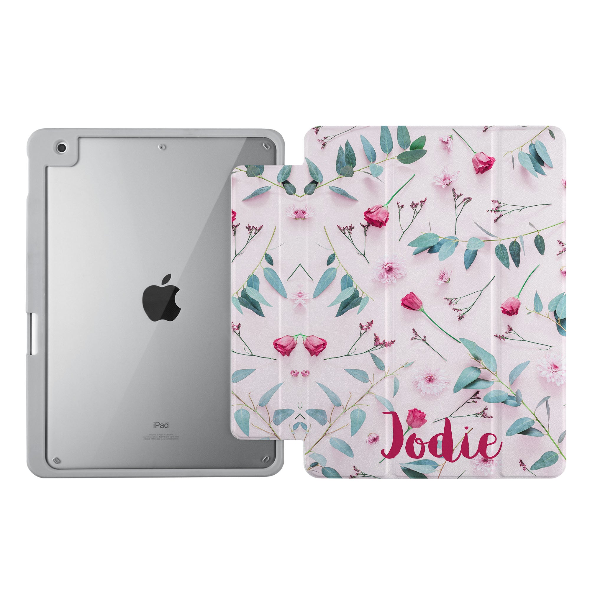 iPad 360 Elite Case - Premium Protective Cover with Flat Flower Design for iPad Pro/Air/Mini - Perfect for Work, School & Travel Protection