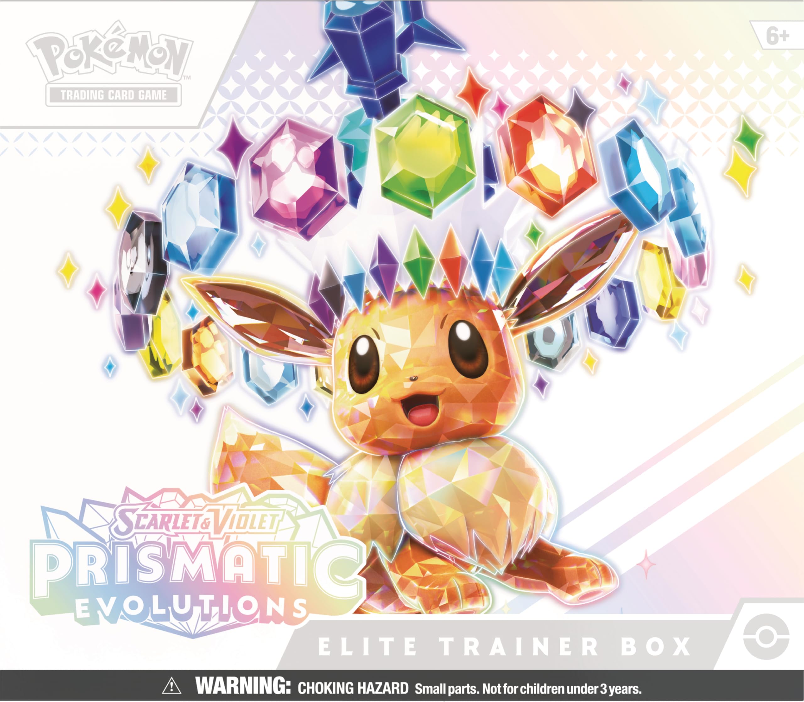 Pokemon TCG: Scarlet & Violet Prismatic Evolutions Elite Trainer Box - 36 Foil Cards, Dice & Sleeves - Perfect for Collectors & Competitive Play
