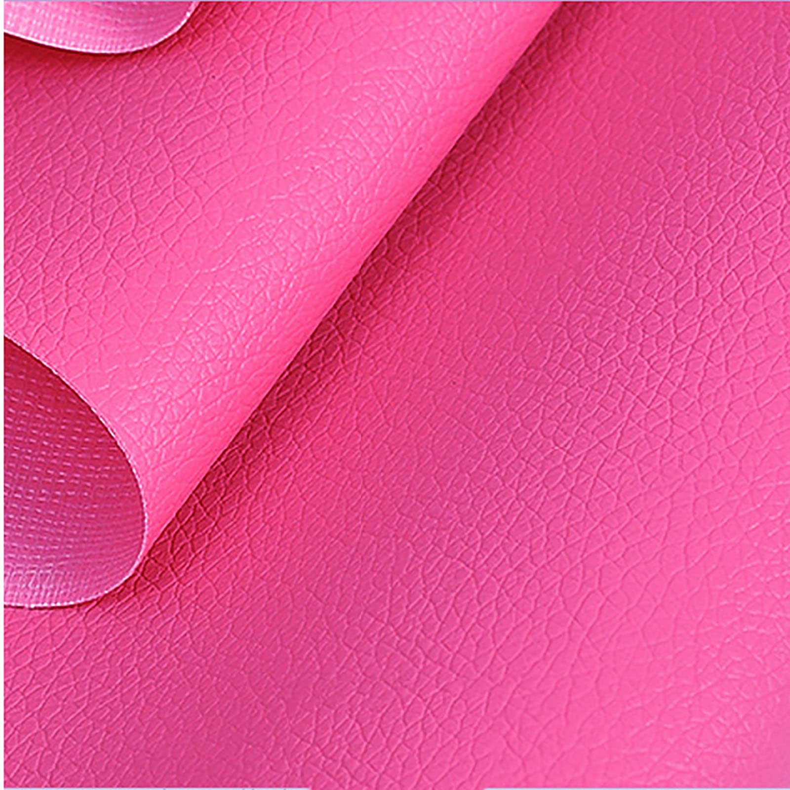 Premium PU Leather Fabric - 1.38×10m Dark Pink Faux Leather for DIY Projects, Car & Bike Seat Covers, Upholstery, Handbags, and Home Decor - Waterproof & Durable Synthetic Leather Material