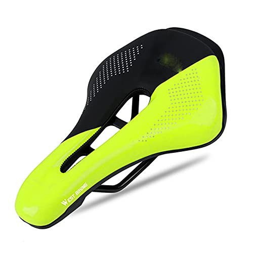 Niaster Comfortable Bicycle Saddle - Soft PU Leather MTB & Road Bike Seat with Hollow Breathable Design for Men & Women | Perfect for Mountain Biking, Commuting & Long Distance Cycling