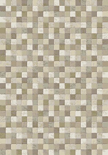 Dynamic Rugs Eclipse Collection 2' x 3.11' Beige Area Rug - Soft Non-Slip Living Room Carpet for Bedroom, Dorm & Office Decor