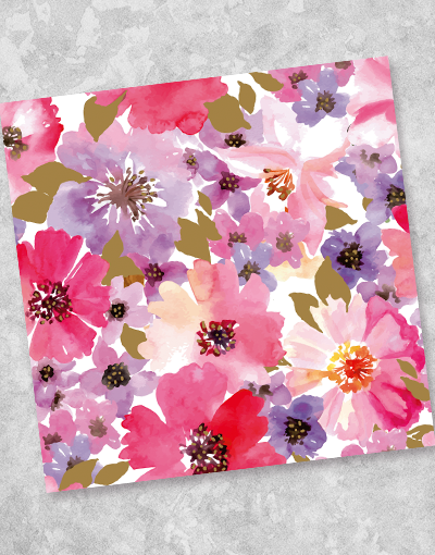 Golden Leaf Floral Beverage Napkins - 40 Count Elegant Paper Cocktail Napkins for Parties, Weddings & Home Decor - Perfect for Drinks, Appetizers & Special Occasions