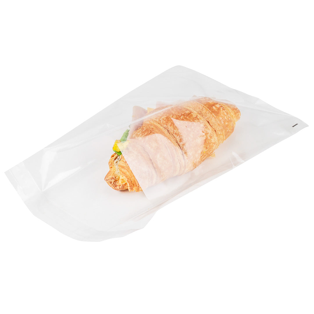 Clear Plastic Self-Sealing Lip & Tape Bags - 10x8 Inches (100 Count) for Food Storage, Crafts & Organization | Resealable Zipper Pouches
