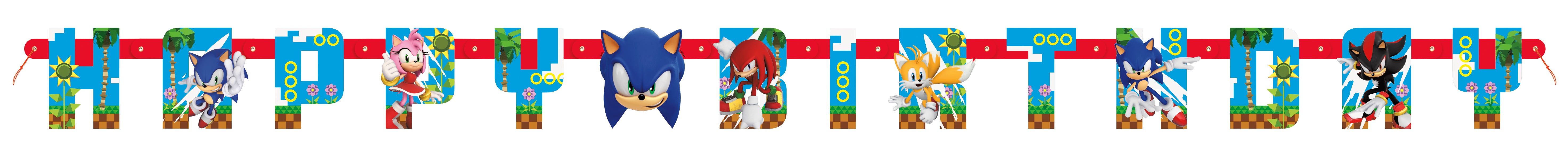 Large Sonic Joint Banner - Durable Vinyl Party Decor for Birthday, Graduation & Events - Perfect for Indoor & Outdoor Celebrations