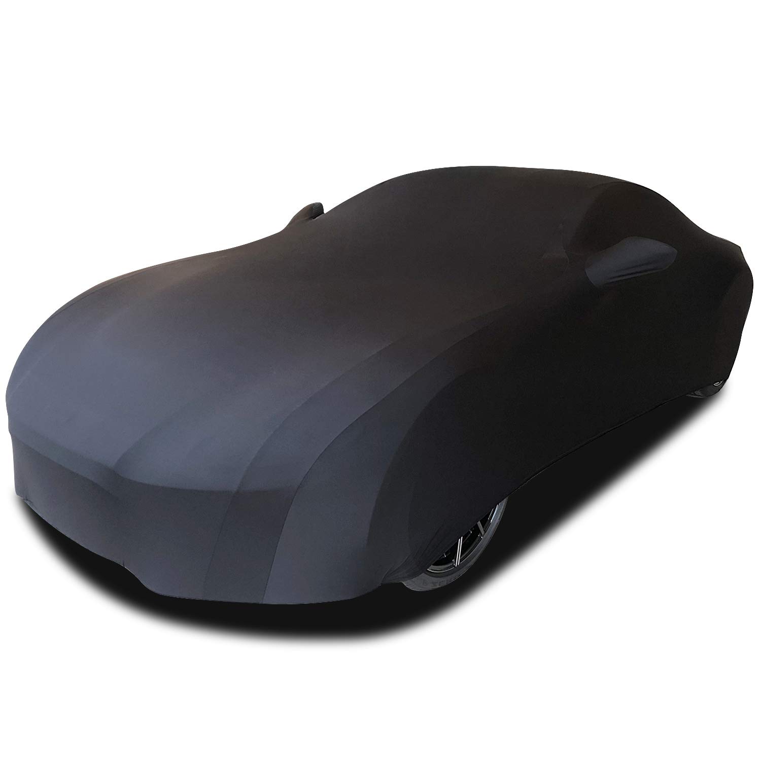 WinPower Stretchable Indoor Car Cover - Dustproof, Full Protection for Underground Garage & Car Shows (Black) | Perfect for Vehicle Storage & Display