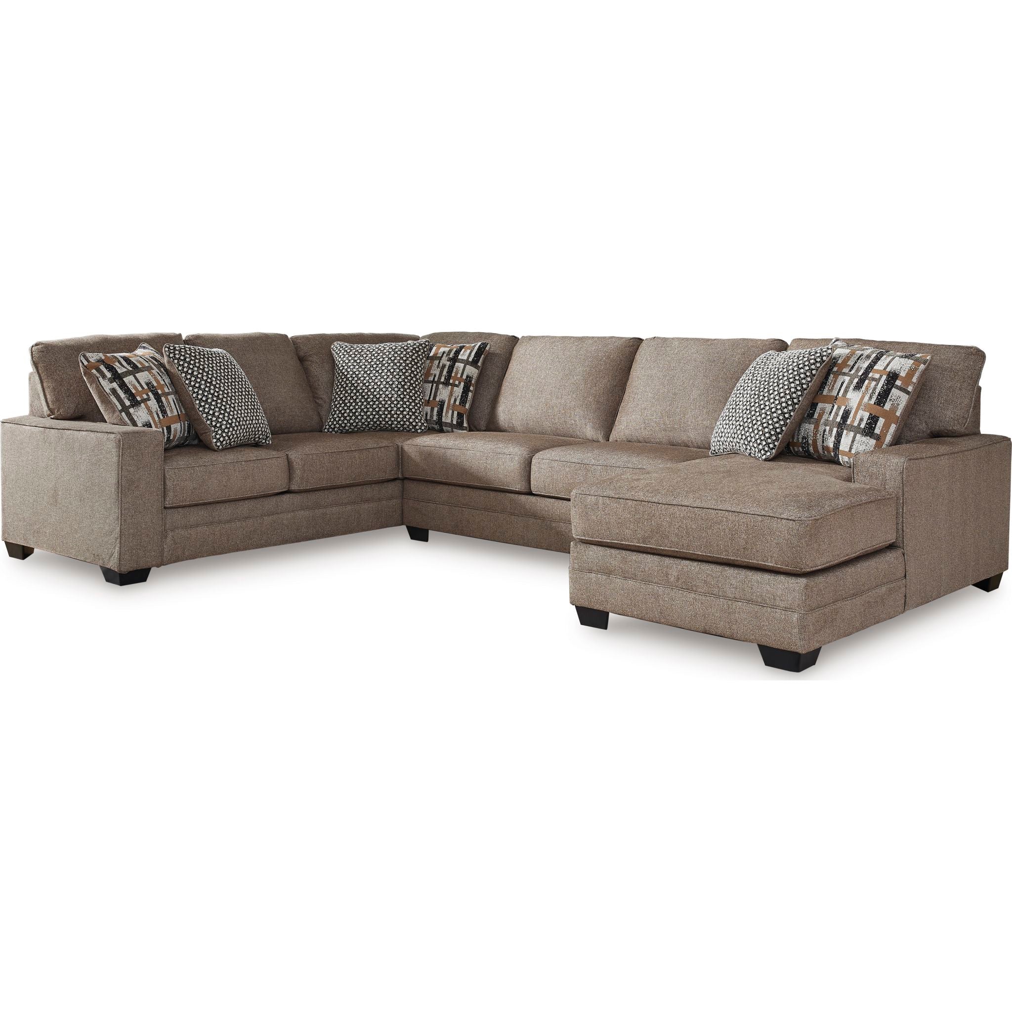 Cannonbrook 3-Piece Sectional Sofa with Chaise Lounge - Modern L-Shaped Couch for Living Room, Family Room & Apartment