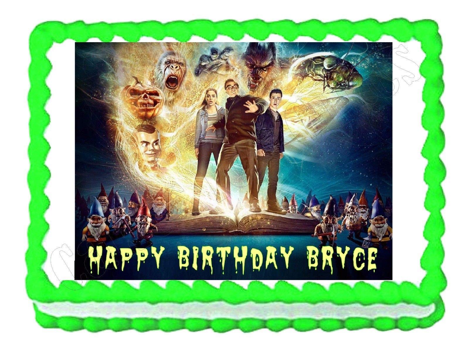 Edible Cake Topper with Goosebumps Design - Customizable Image for Birthday, Halloween & Themed Parties - Perfect for Cakes, Cupcakes & Desserts