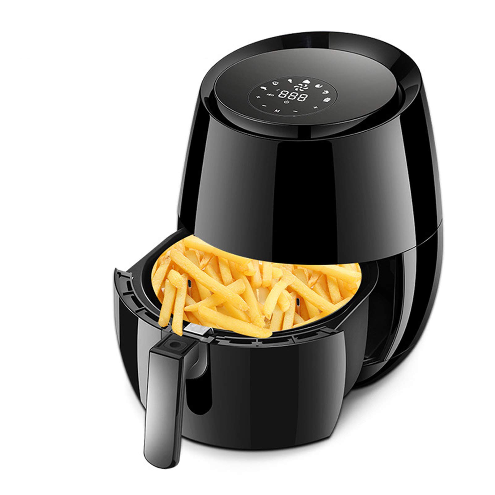 LIYIN 1350W 5.2L Electric Deep Fryer and Air Fryer Combo with Digital LED Touch Screen, Timer & Temperature Control - Perfect for Frying Chicken, French Fries, and Healthy Air Frying at Home