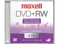 4.7GB DVD+RW 4X Rewritable Discs - 10 Pack with Jewel Cases for Data Storage & Backup | Perfect for Home Videos, Music Archives & PC File Transfers