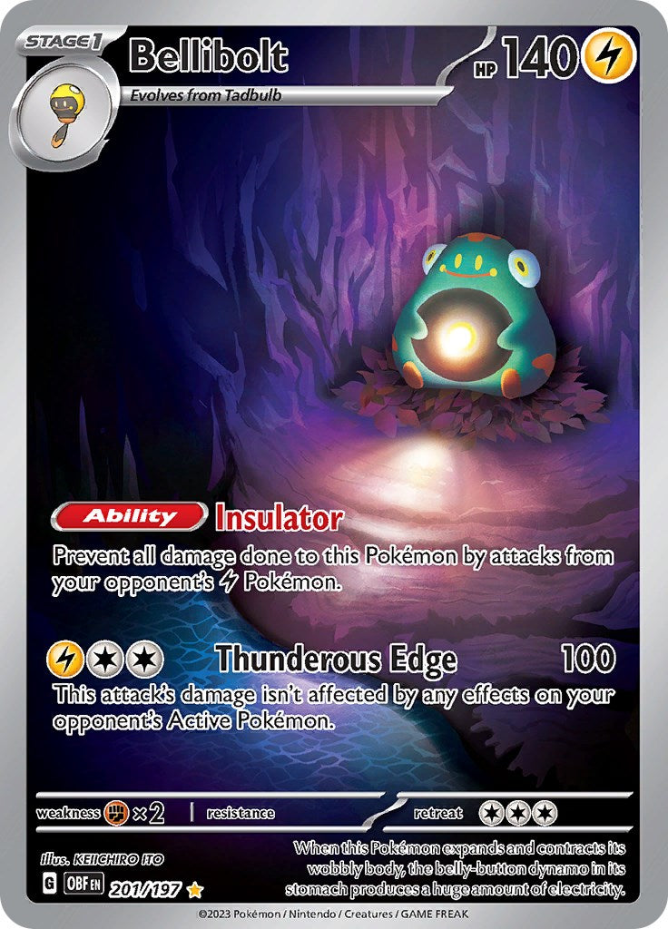 Bellibolt 201/197 [OBF 201/197] - Premium Collectible Trading Card for Pokemon TCG Players and Collectors | Perfect for Deck Building, Tournaments, and Display