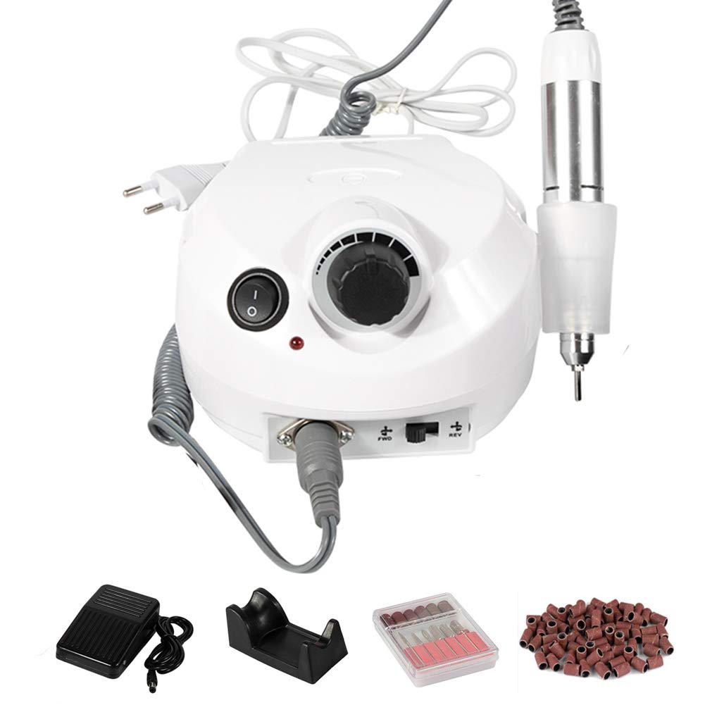 Professional Electric Nail Drill Kit - 30,000 RPM Portable Manicure Pedicure Machine with Nail Sander for Gel Polish, Filing, Buffing & Nail Removal | Perfect for Home Salons, DIY Nail Care & Professional Use
