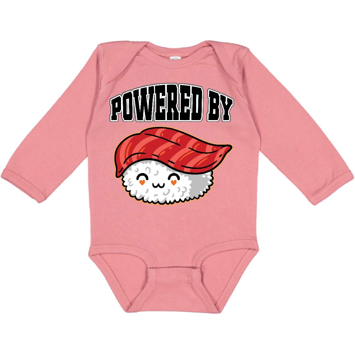Inktastic Sushi Japanese Food Long Sleeve Baby Bodysuit - Cute Asian-Inspired Outfit for Infants, Newborns & Toddlers - Perfect for Family Photos, Cultural Events & Everyday Wear