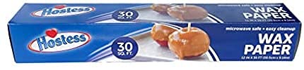 Premium Wax Paper Roll - 30 Sq Ft Non-Stick Baking & Cooking Paper for Kitchen, Microwave Safe - Ideal for Food Wrapping, Baking, and Crafting