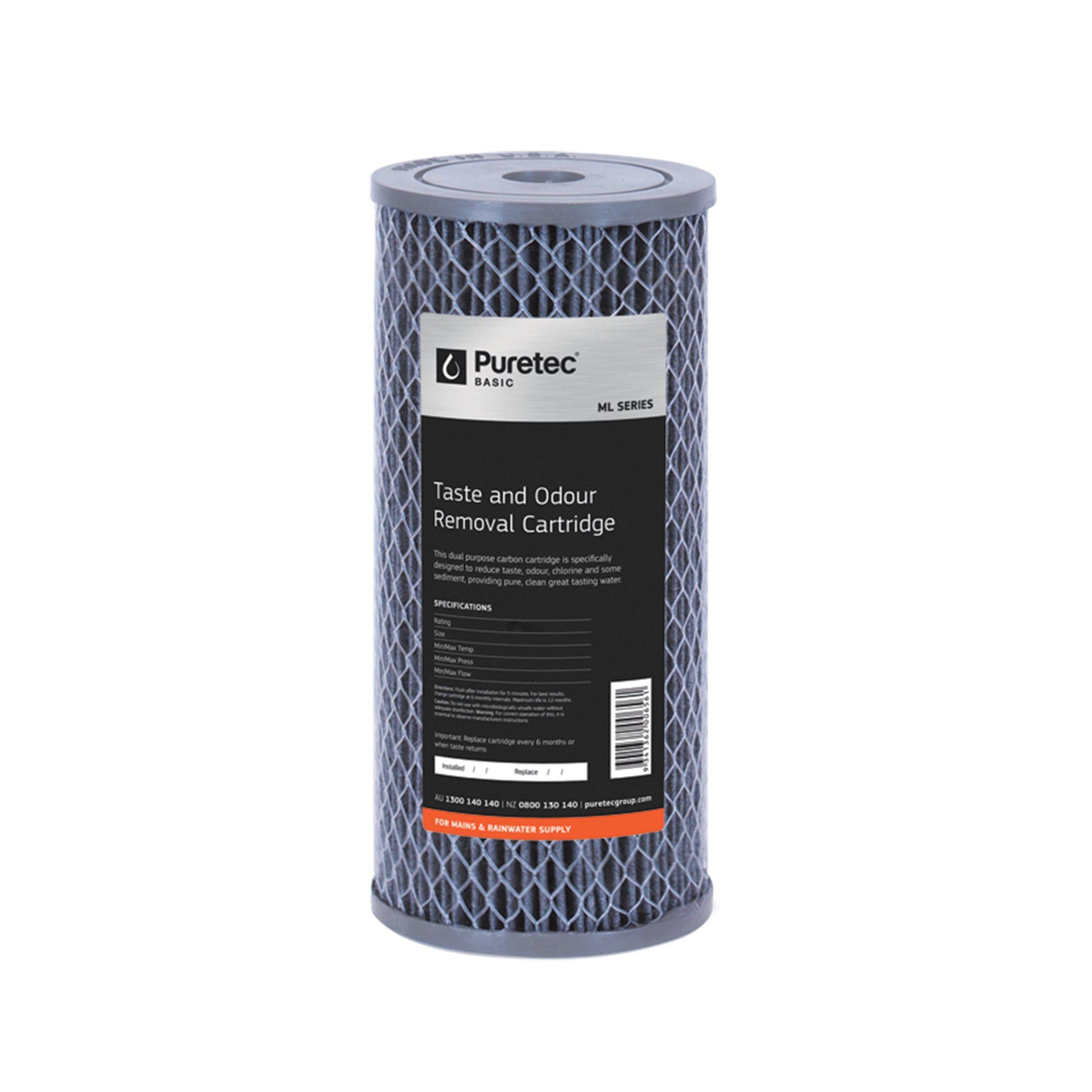 Puretec Hybrid G6 10-Pack Replacement Water Filter Cartridges (PL05MP1/DP10MP1) - Compatible with Refrigerators & Under-Sink Filtration Systems