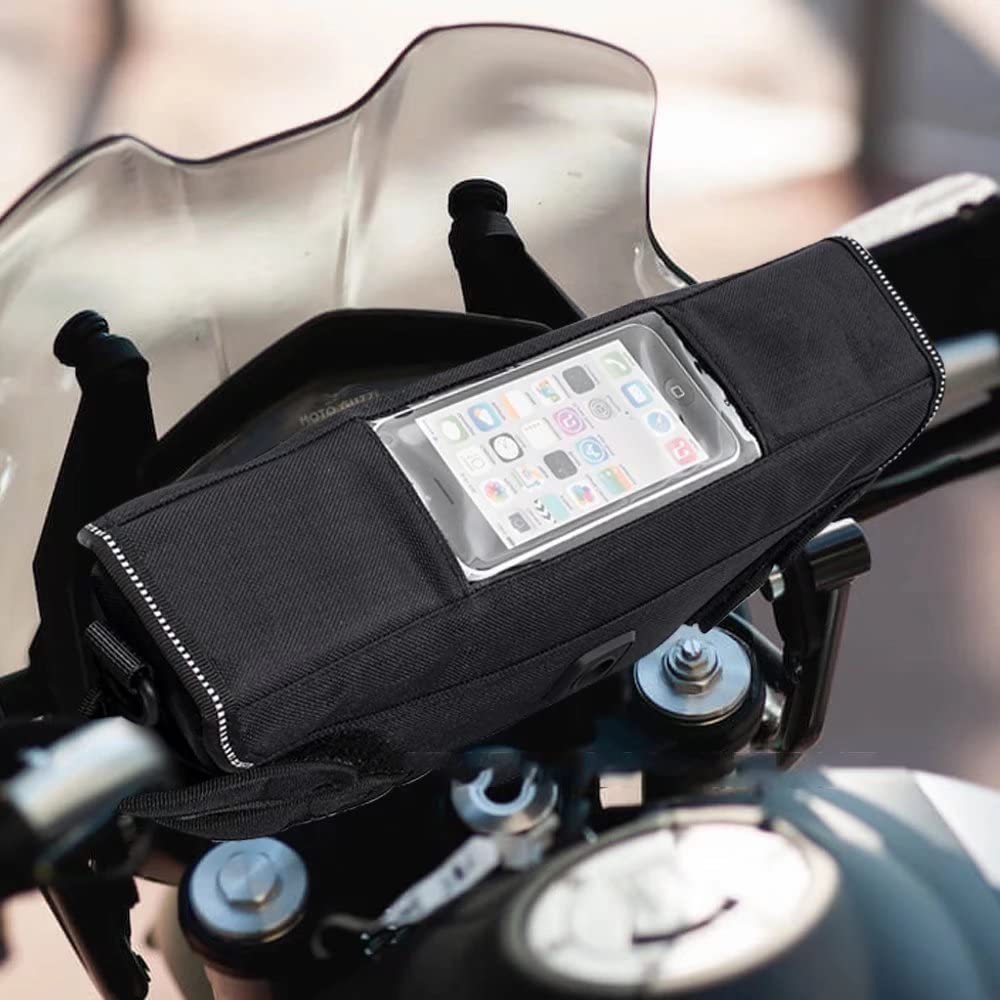 Waterproof Motorcycle Handlebar Bag for Moto Guzzi V85 TT Centenario - Durable Travel Storage Accessory for Adventure Riding & Road Trips