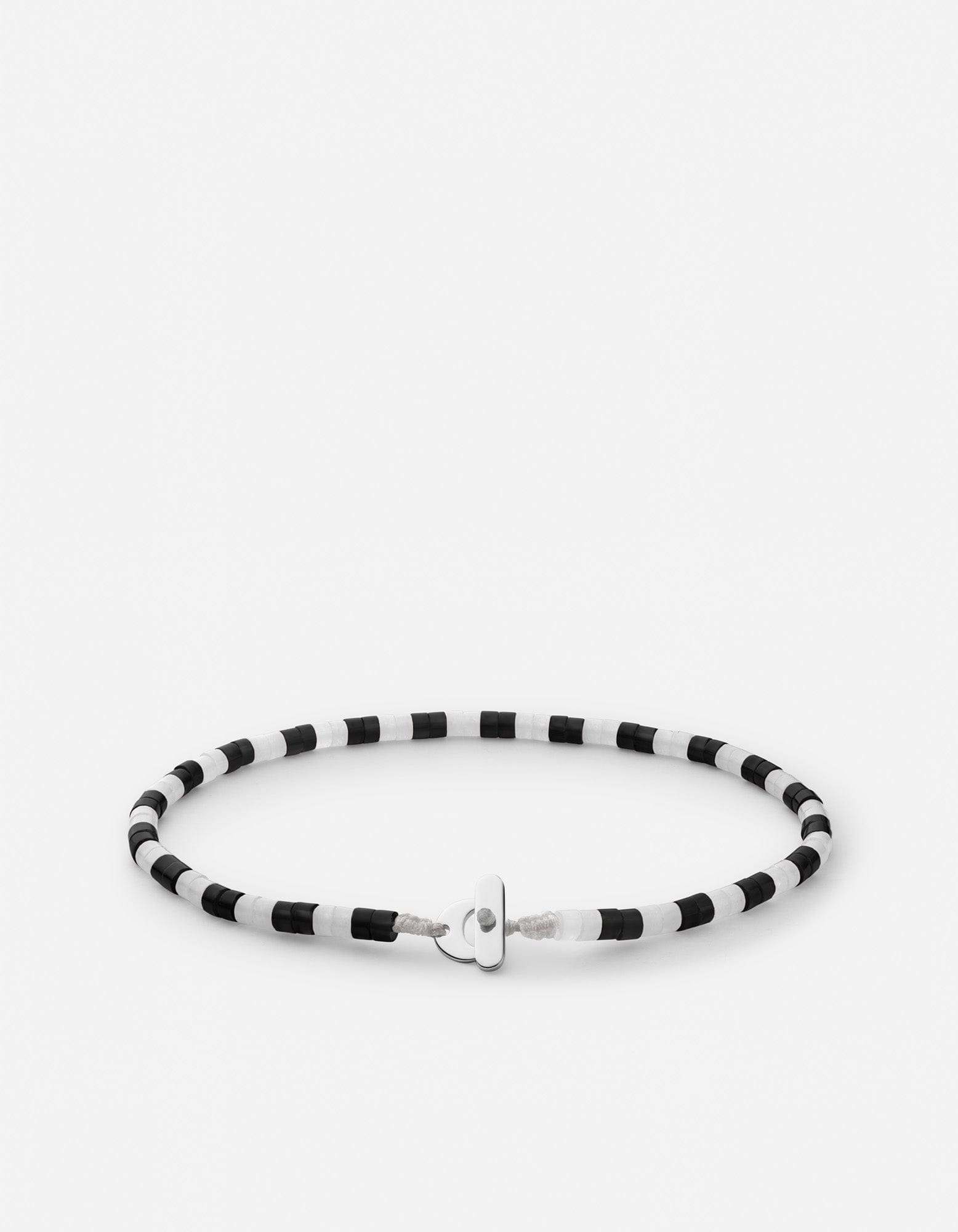 Onyx Stone Bracelet for Women - Sterling Silver Adjustable Bangle - Elegant Black Onyx Jewelry for Everyday Wear & Special Occasions