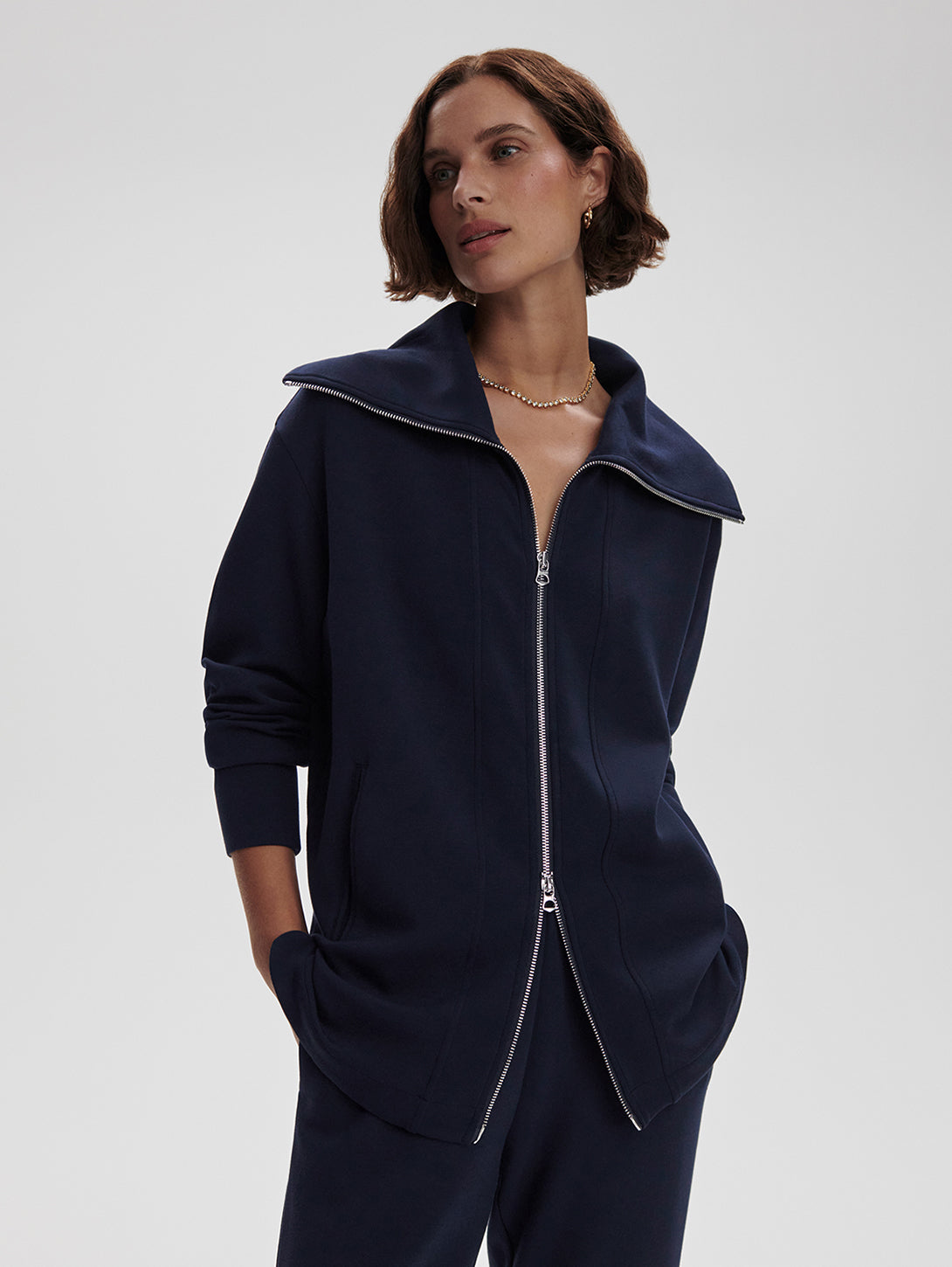 Raleigh Zip Through Sweatshirt for Men - Navy Blue Full Zip Hoodie | Comfortable Casual Wear for Outdoor Activities, Gym & Everyday Use