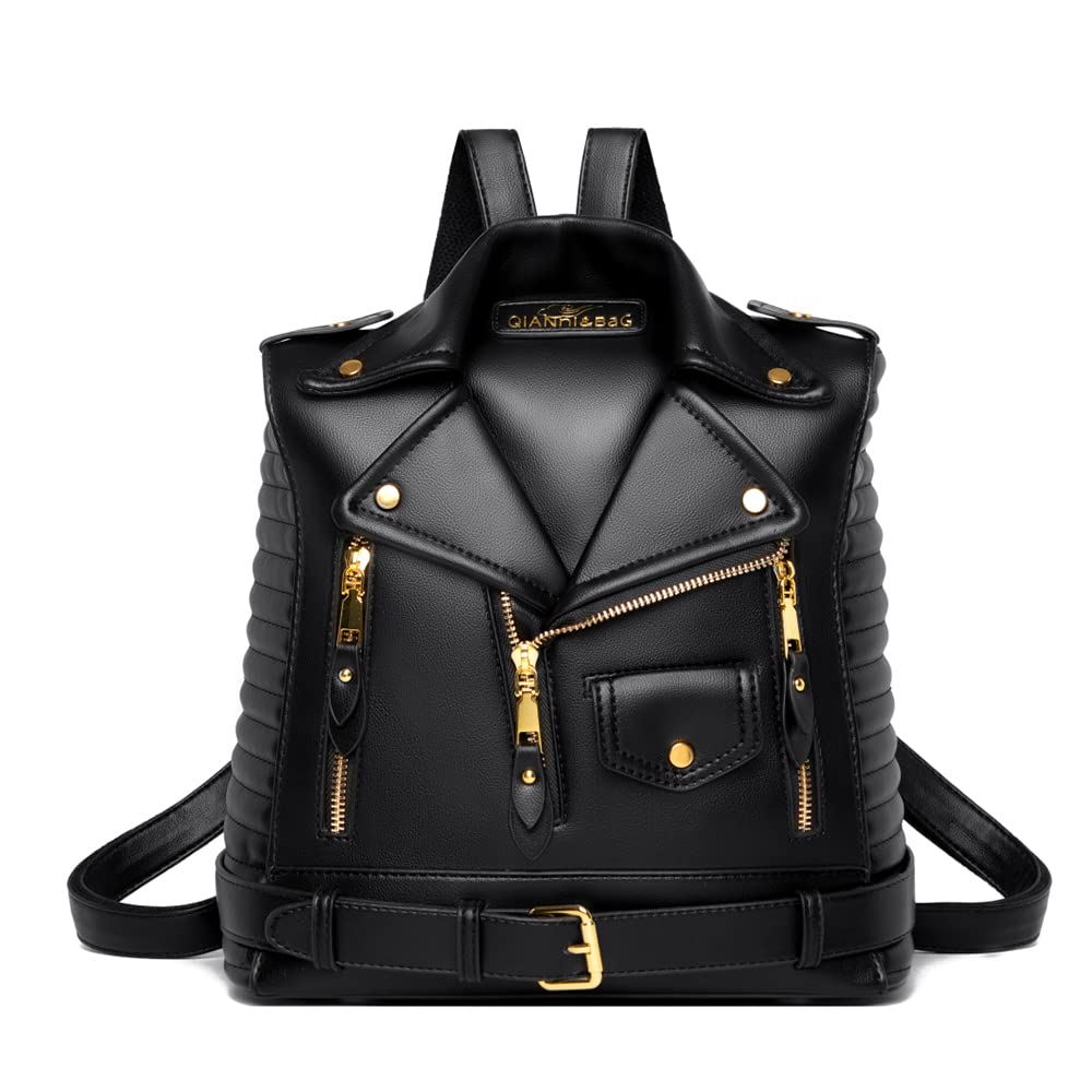Sfly Women's Leather Satchel Bag with Chain Strap - Crossbody Shoulder Purse for Ladies, Evening Clutch Handbag, Unique Cute Jacket Bag - Perfect for Work, Party & Daily Use