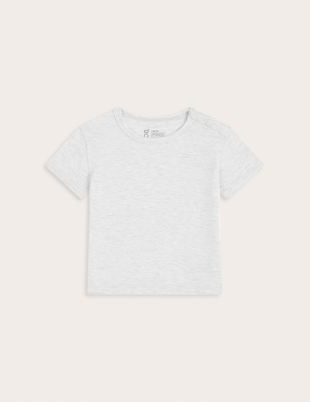Baby Short Sleeve Cotton T-Shirt - Soft Heather Grey for Boys & Girls | Perfect for Playtime, Daycare & Family Outings