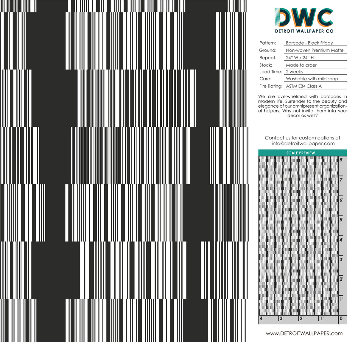 Black Friday Barcode Wallpaper - High-Quality Printable for Retail, Packaging & Event Decor