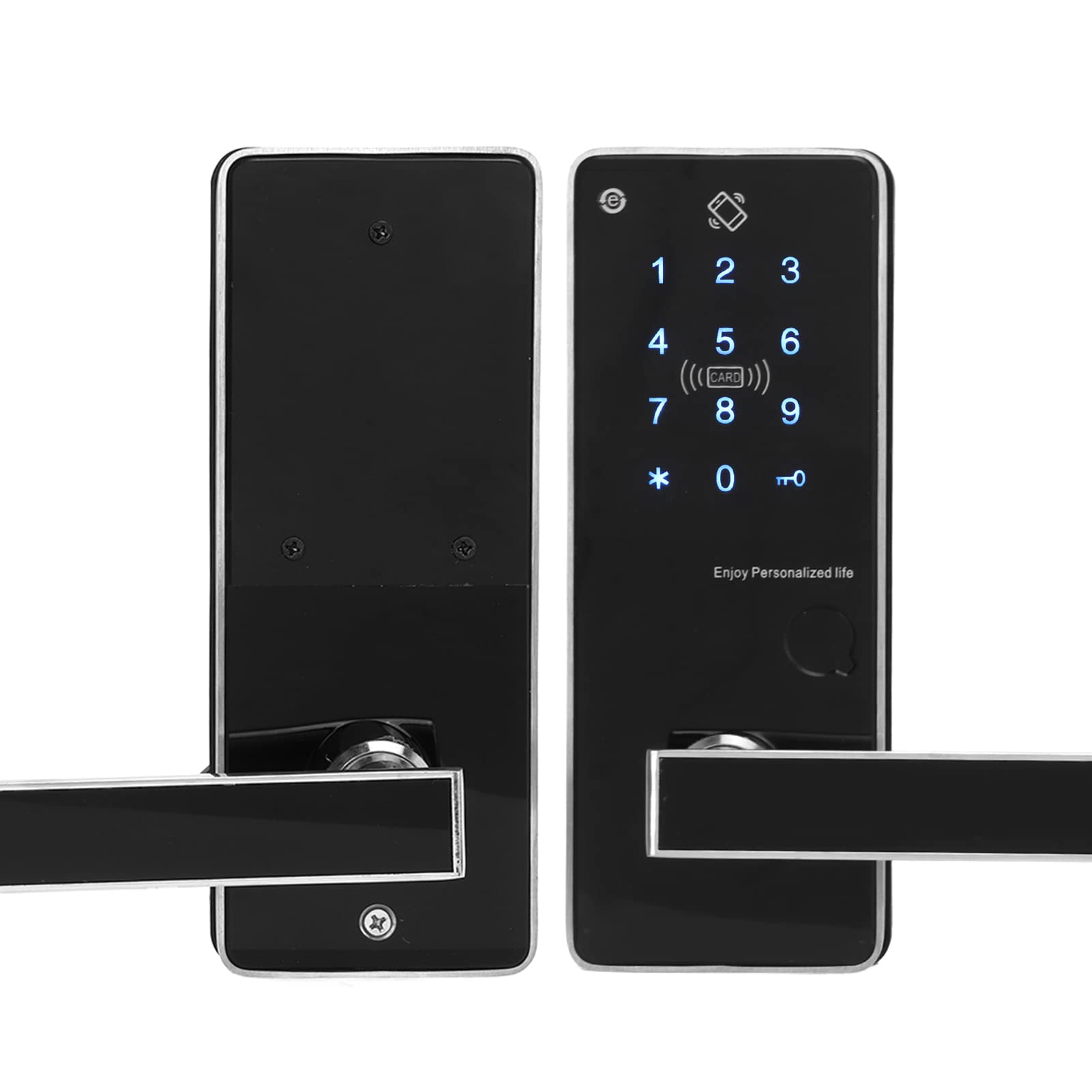 Smart Digital Keypad Door Lock with Bluetooth, Biometric Fingerprint & APP Control - Single Bolt Smart Lever Lock for Home, Apartment & Hotel | Secure Keyless Entry for Front Doors & Vacation Rentals