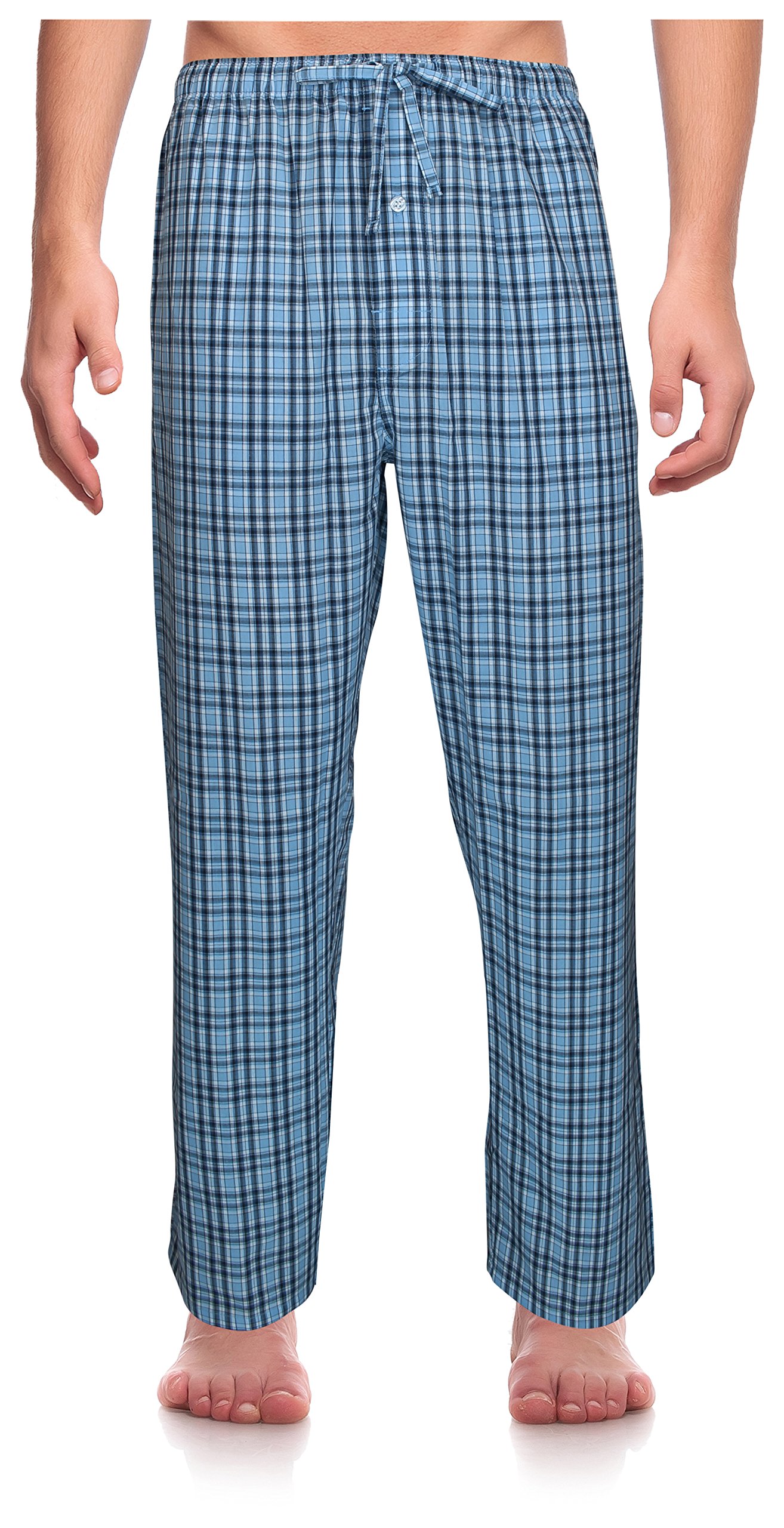 RK Classic Men's Woven Pajama Pants - Soft & Comfortable Sleepwear for Lounge & Home Relaxation - Perfect for Nighttime Wear & Cozy Evenings