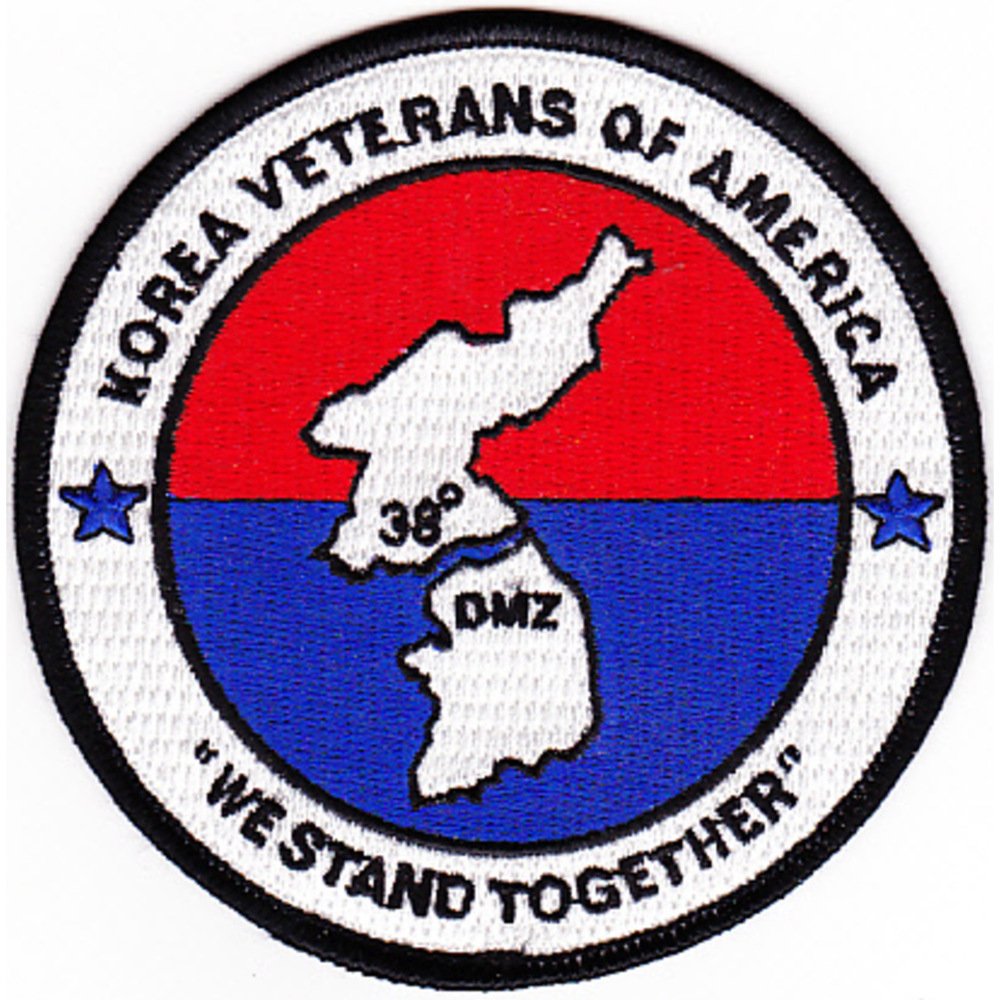 Korea Veterans of America Patch - We Stand Together - Military Collectible & Patriotic Emblem for Jackets, Hats & Bags