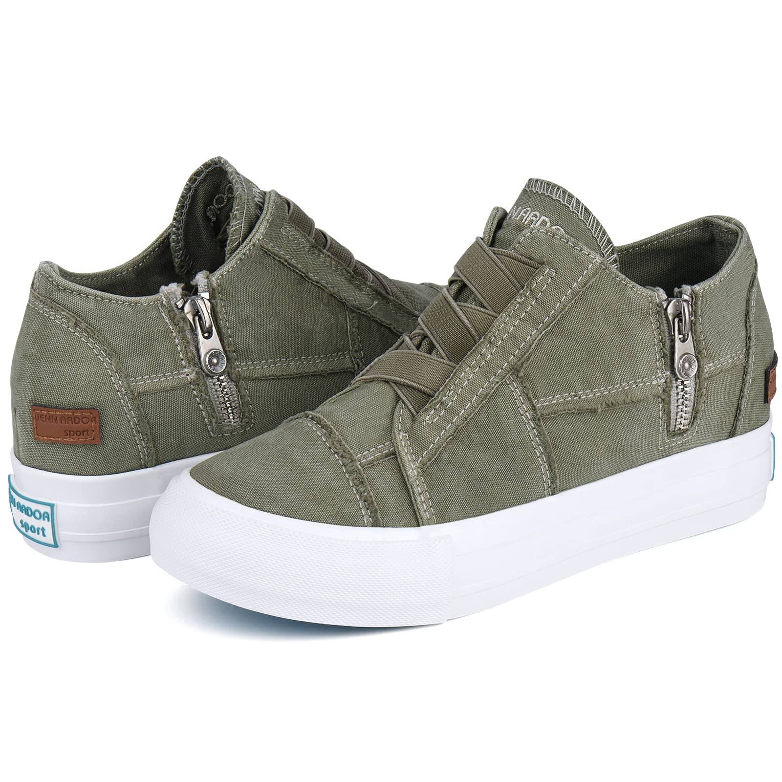 Women's Wedge Sneakers with Hidden Platform - Comfortable Slip-On Booties for Casual Wear | Perfect for Walking, Work & Everyday Outfits