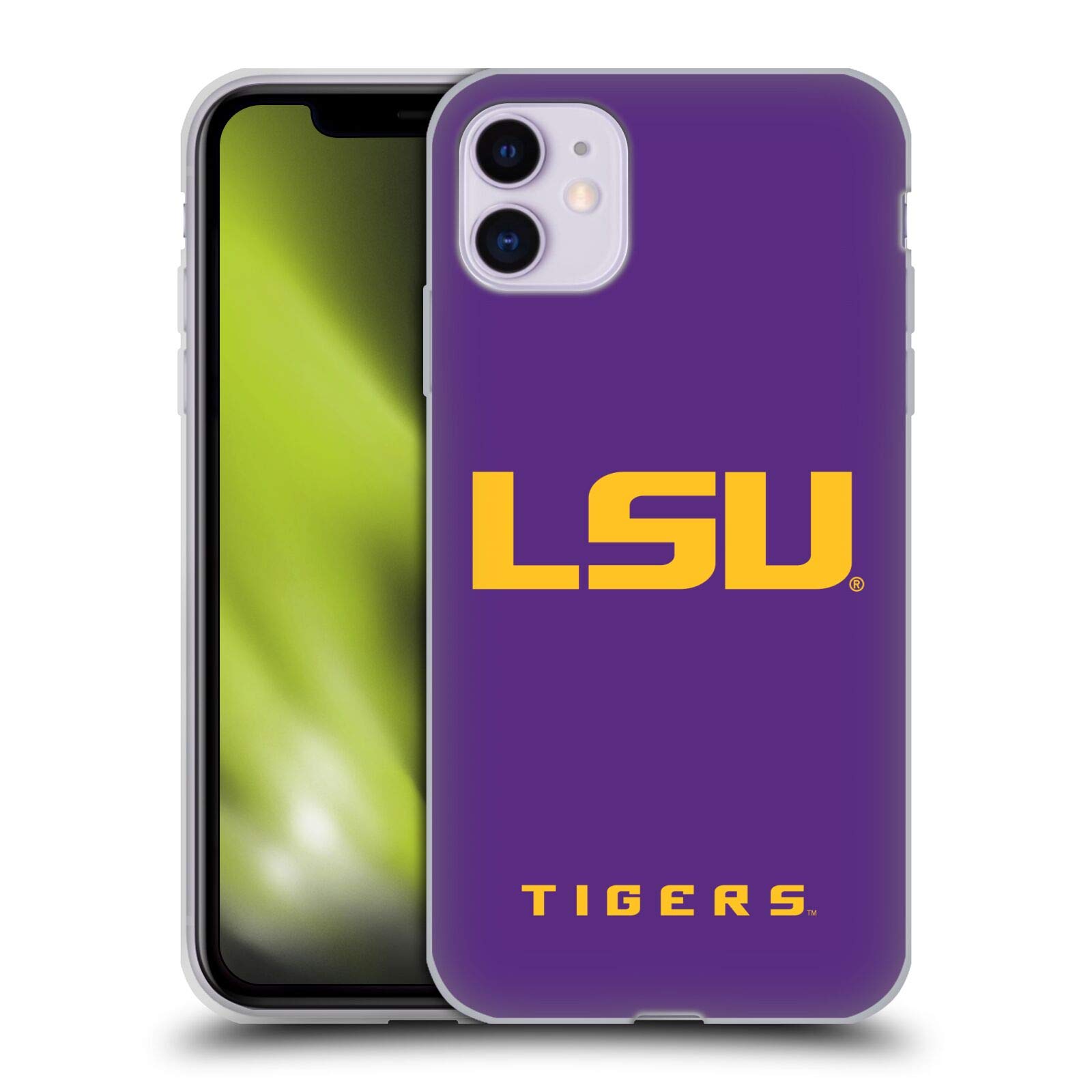 Official LSU Soft Gel Case for Apple iPhone 11 - Louisiana State University Licensed Phone Cover - Perfect for School Spirit, Game Days & Campus Life