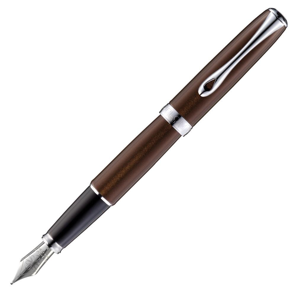 Diplomat Excellence A2 Fountain Pen with Medium Steel Nib - Premium Marrakesh Chrome Finish | Luxury Writing Instrument for Professionals, Gift for Graduation & Business
