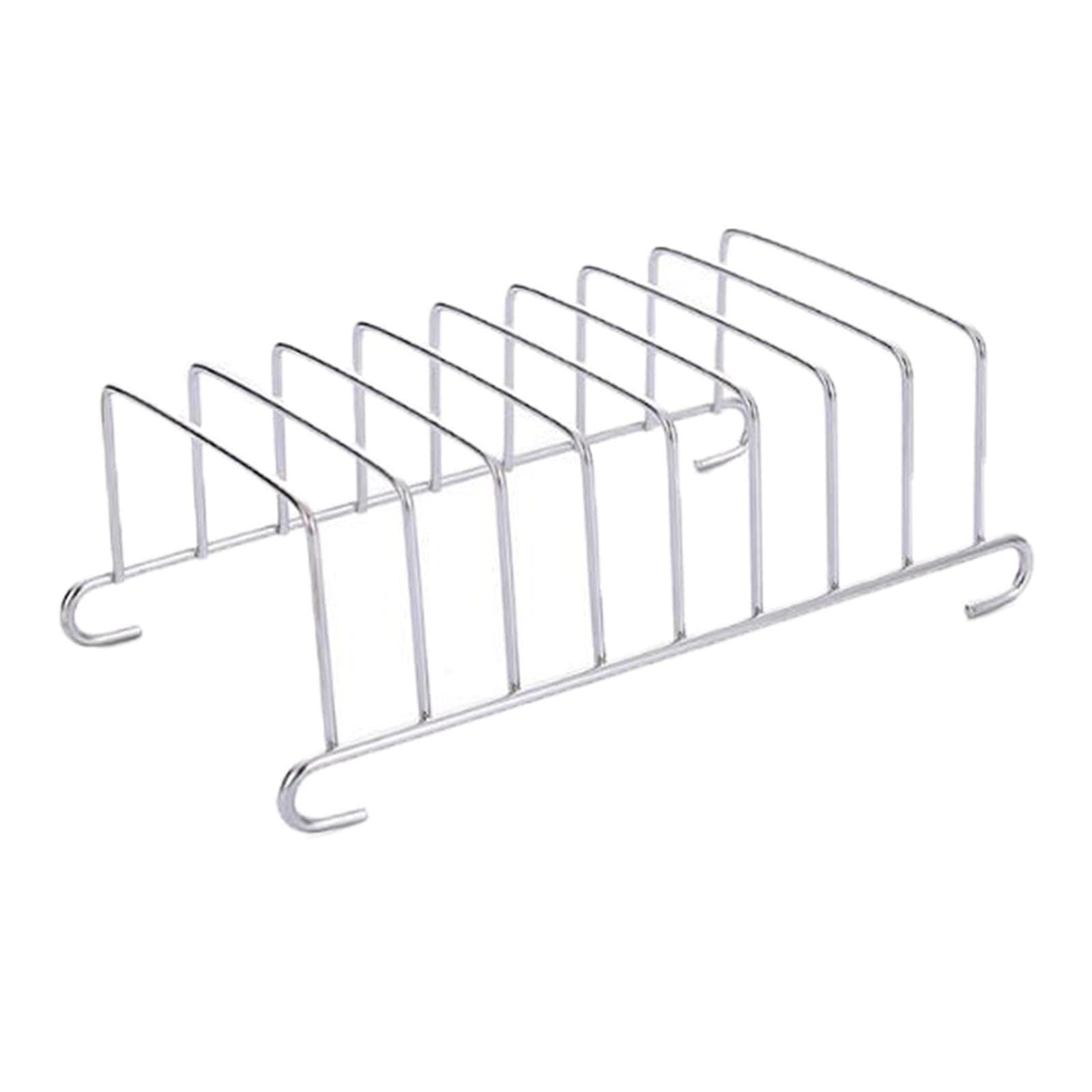 Figatia Rectangle Toast Rack - Stainless Steel Bread Holder for Air Fryer & Toaster - Kitchen Organizer for Bread, Pastries & Baked Goods - Perfect for Home, Restaurant & Breakfast Buffet Display