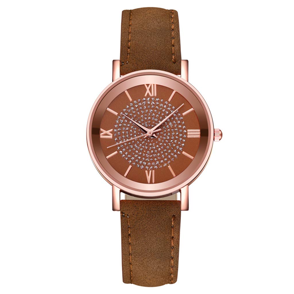 Luxury Women's Quartz Watch with Stainless Steel Bracelet & Leather Band - Elegant Casual Timepiece for Office, Party, and Everyday Wear