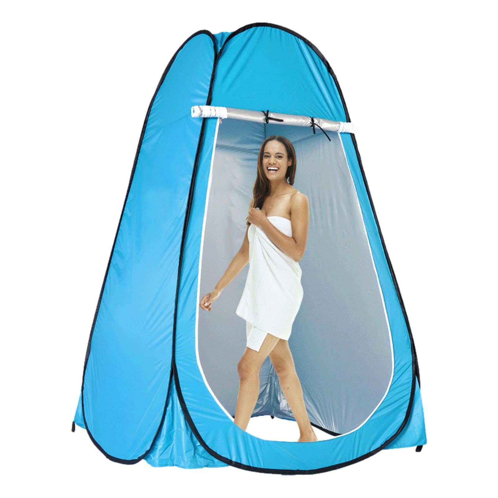 Portable Pop Up Privacy Tent with Camping Toilet - Foldable Changing Room for Camping, Hiking, Beach & Outdoor Activities | Waterproof & Lightweight Design for Backpacking, Fishing & Survival Gear    (Perfect for outdoor adventures, emergency preparedness, beach changing, and portable bathroom solutions during camping trips)
