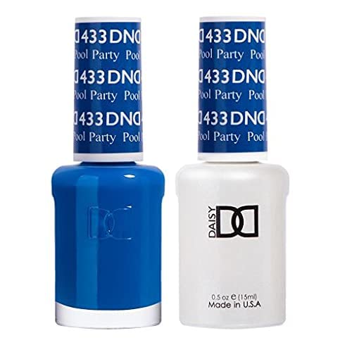 DND DC Nail Lacquer Gel Duo - Pool Party Color | Long-Lasting Gel Polish Set for Manicures & Pedicures | Perfect for Summer Nails, Pool Parties & Beach Vacations