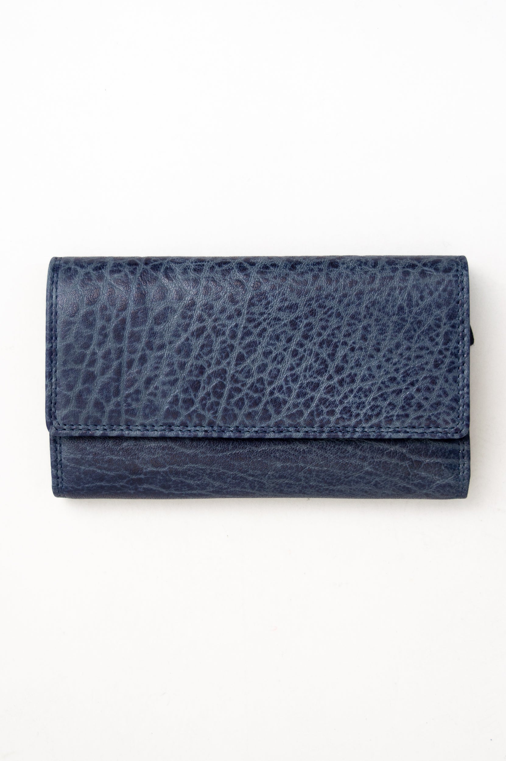 Adrian Klis 105 Genuine Leather Women's Wallet - Blueprint Design - Slim Bifold Wallet for Everyday Use & Travel Essentials
