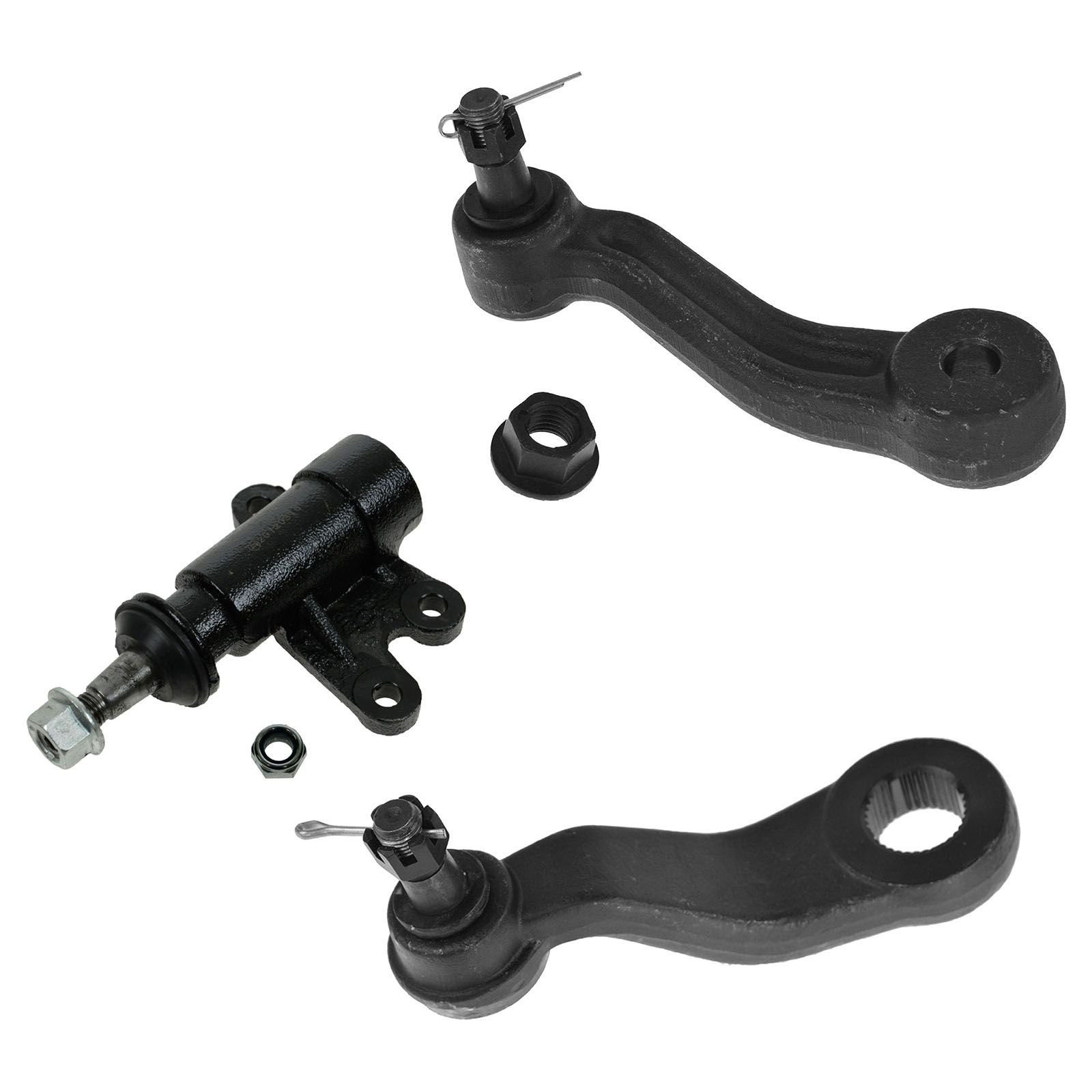 TRQ Front Driver & Passenger Side Steering Kit with Idler Arm, Bracket & Pitman Arm - Compatible with 99-00 Cadillac, 93-00 Chevrolet & GMC - Perfect for Smooth Steering & Vehicle Maintenance