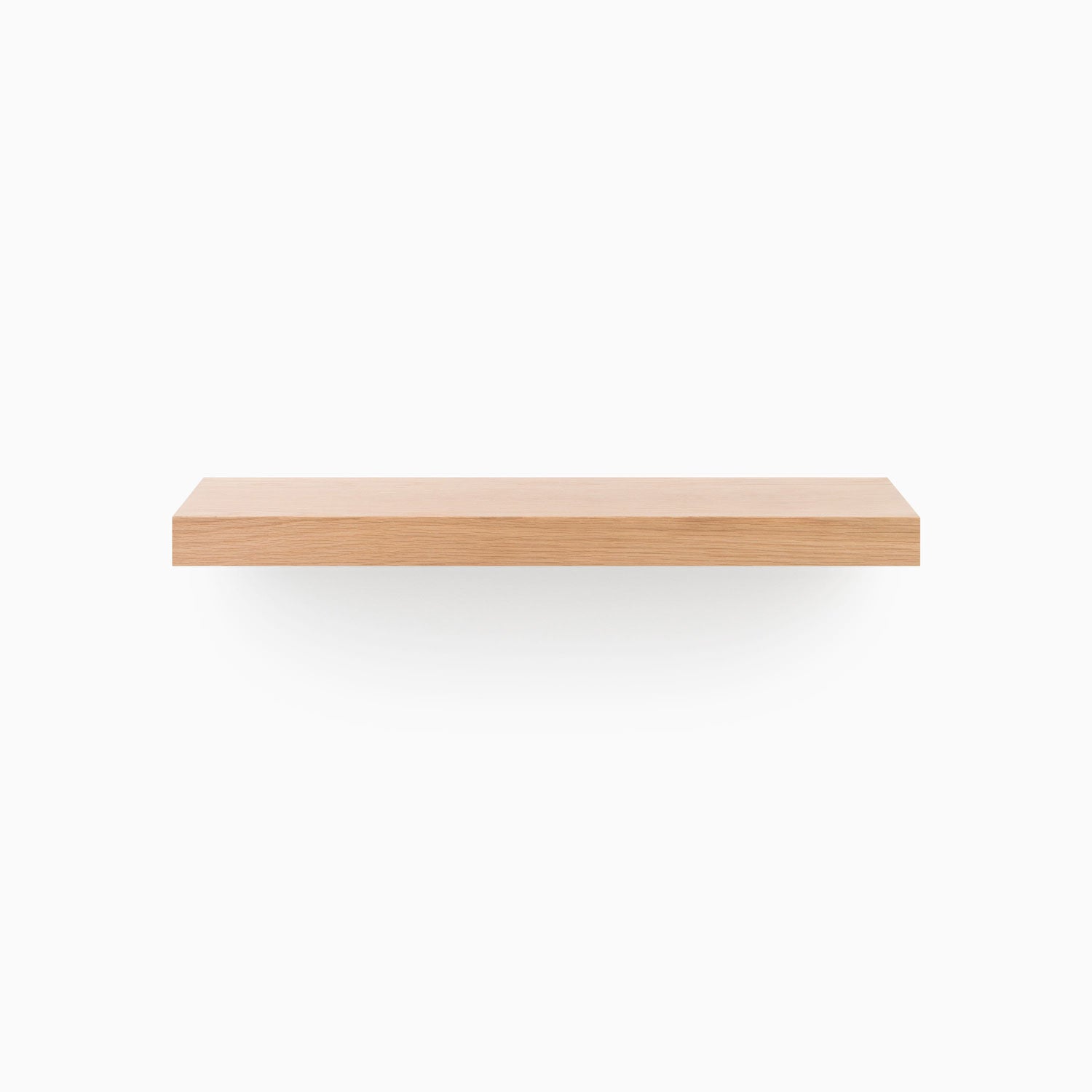 Premium White Oak Floating Shelf - Natural Wood Wall Shelf for Home Decor, Kitchen, Bathroom & Office Storage - Easy to Install & Durable
