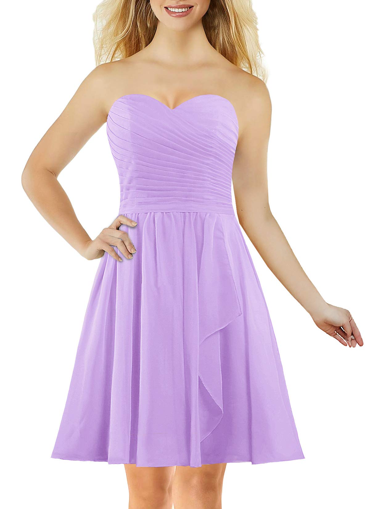 2024 Elegant Sweetheart Neckline Short Bridesmaid Dresses for Women - Wedding Guest & Cocktail Party Formal Dress for Bridal Shower, Engagement Party & Summer Events