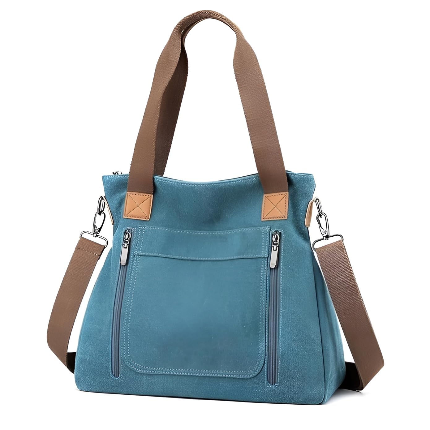 Stylish Women's Canvas Tote Bag - Large Capacity Casual Shoulder Bag for Everyday Use | Durable Hobo Tote & Crossbody Shopper Bag | Perfect for Work, Travel, Shopping and Beach Outings