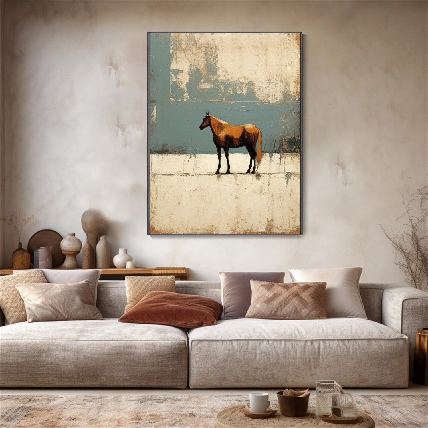 Animal Art Painting #AP134 - Handmade Wildlife Canvas Art for Home & Office Decor | Perfect for Living Room, Bedroom, or Gift