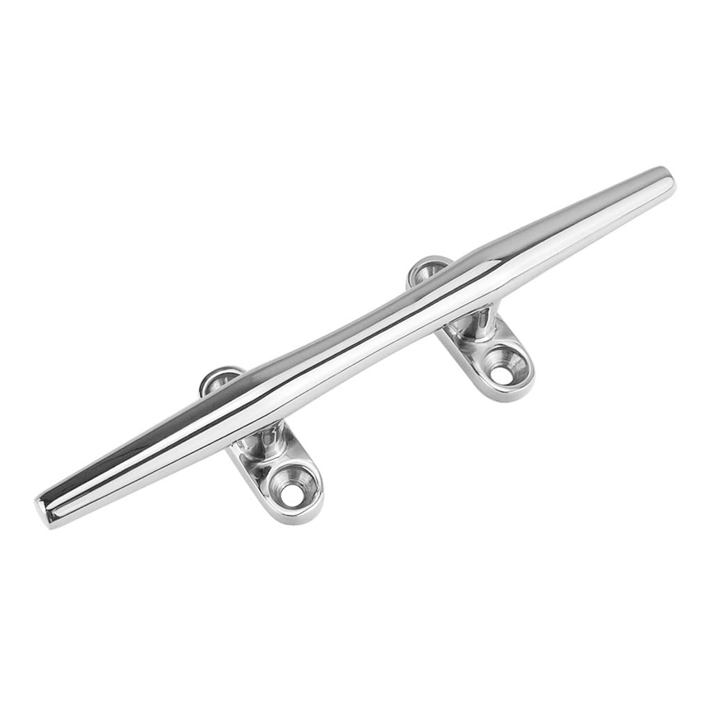 MAXIAOAO Marine Grade 316 Stainless Steel Heavy Duty Hollow Open Base Cleat - Boat Dock Deck Rope Cleat for Secure Mooring | Perfect for Yachts, Sailboats & Dock Accessories