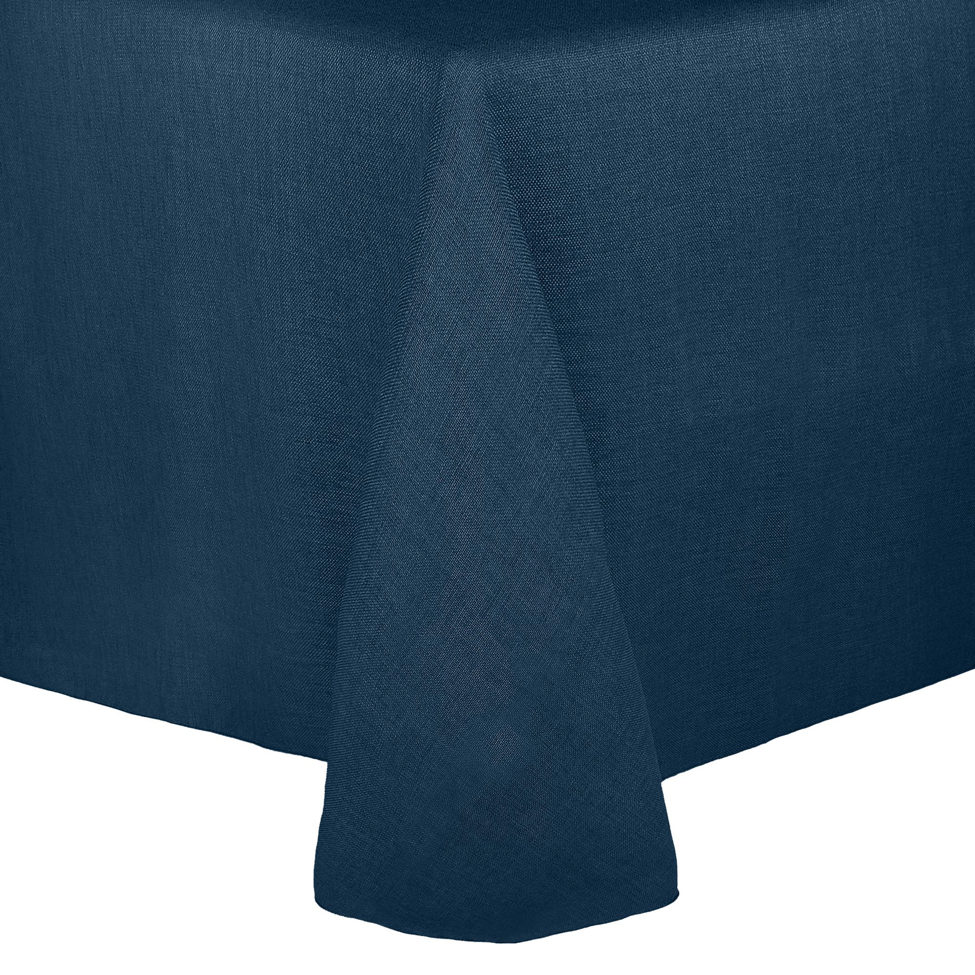 Ultimate Textile 3-Pack Faux Burlap Tablecloth Set - 108 x 108 Inch Square Basket Weave Table Cover in Navy Blue - Perfect for Dining Tables, Outdoor Parties, and Home Decor