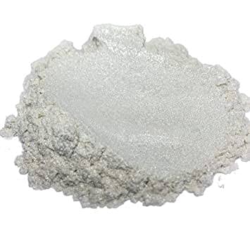 Premium White Pearl Powder Pigments - 30g for DIY Candles, Soaps, Cosmetics & Resin Art - Natural Mica Powder for Crafting, Bath Bombs & Epoxy Projects