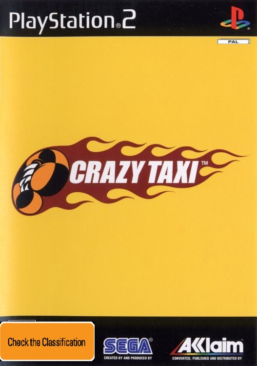 Crazy Taxi - PS2 Game for Playstation 2 (PAL Version) | Classic Arcade Racing Game for Retro Gaming Enthusiasts | Perfect for Nostalgic Gaming Nights and Collectors