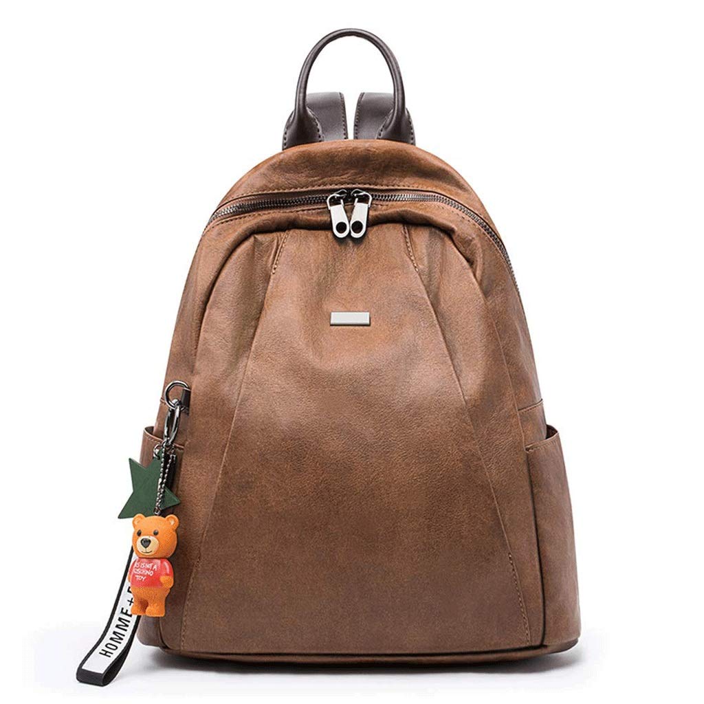 Stylish Women's PU Leather Anti-Theft Backpack Purse - Fashionable Casual Shoulder Bag & Satchel for Work, Travel, and Daily Use