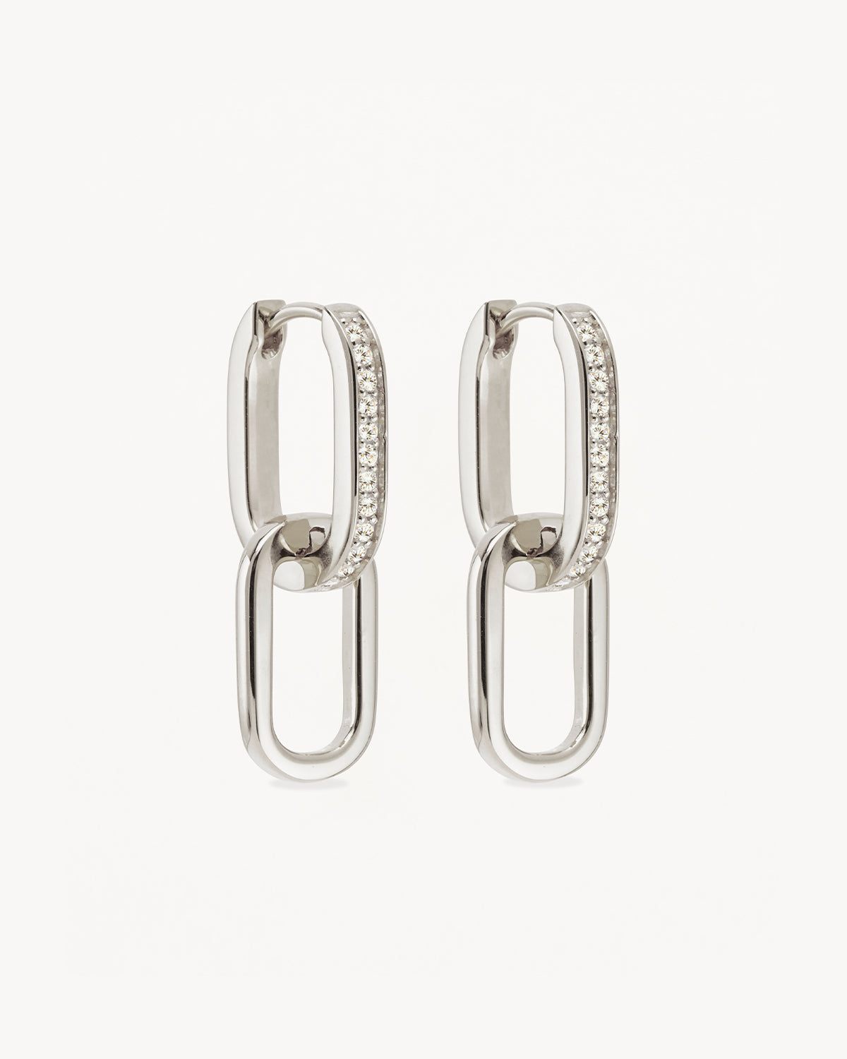 Sterling Silver Connect Deeply Hoops Earrings for Women - Elegant & Dainty Huggie Hoops - Perfect for Everyday Wear, Parties & Gifts